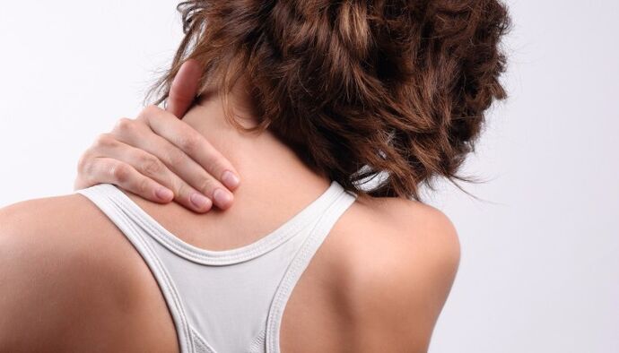 Girl neck pain
